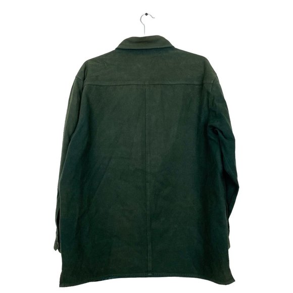 LEVI'S STRAUSS & CO Chamois‎ Heavy Men's Sz Large Vintage Field Work Shirt Green - Picture 6 of 10